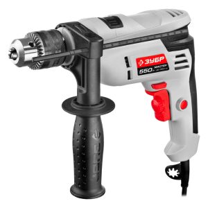 Дрель сетевая ударная Зубр ДУ-550 ЭР 550 Вт ключевой патрон