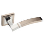 Ручка дверная Palladium City A Tesoro SN/CP квадратная розетка матовый никель/хром