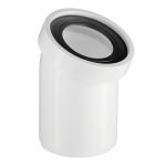 Отвод для унитаза АНИ пласт d110 мм 22,5° пластиковый переходной для унитаза (W2220)