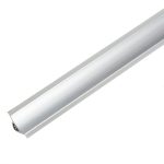 Плинтус для столешниц 3000х23х23 мм алюминий пластик с заглушками Korner