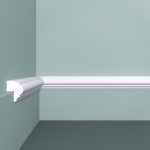 Молдинг из экополимера ударопрочный 30х24х2000 мм под покраску Bello Deco XPS M 21 белый