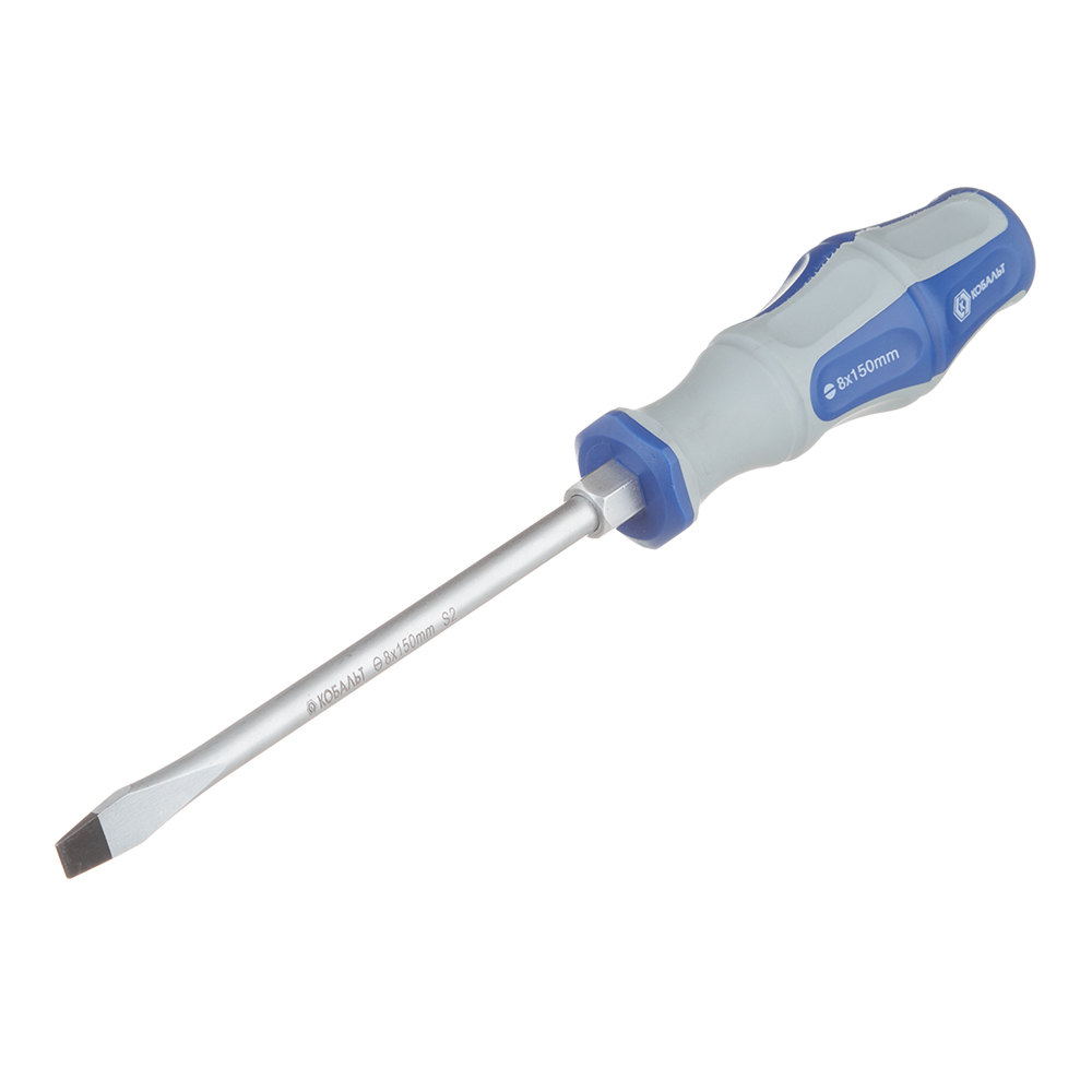 original-3221.jpg Отвертка плоская SL8 150 мм ударная Кобальт (646-560) — изображение 1