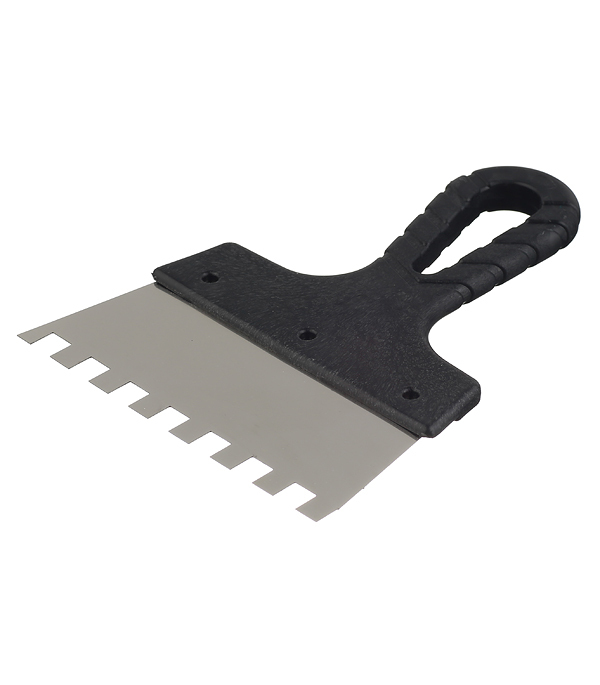 original-32602.jpg Шпатель зубчатый 150х10 мм с пластиковой ручкой (131149) — изображение 1