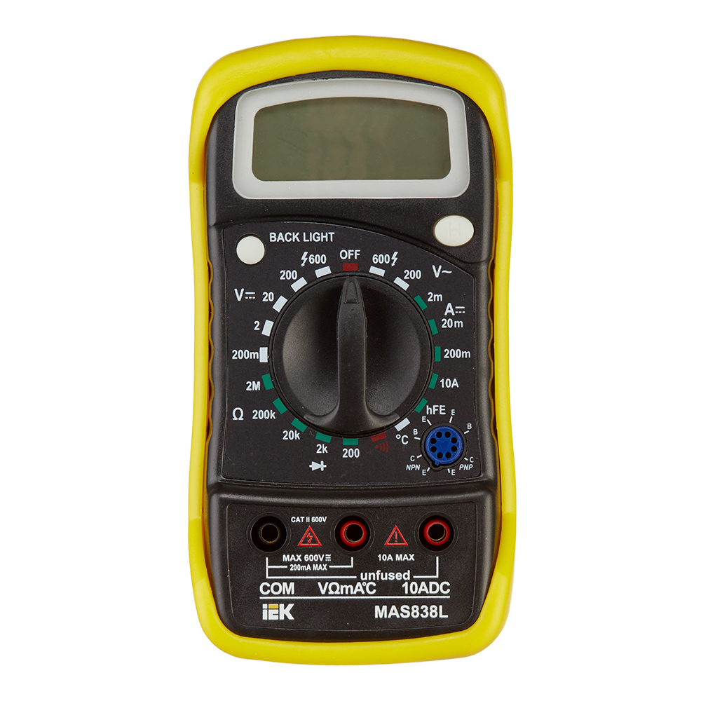 original-32679.jpg Мультиметр портативный IEK Master MAS838L (TMD-3L-838) — изображение 1
