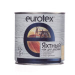 Лак алкидно-уретановый яхтный Eurotex бесцветный 0,75 л полуматовый