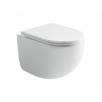 Унитаз подвесной Ceramicanova UP безободковый с сиденьем дюропласт микролифт смыв торнадо (CN4007)