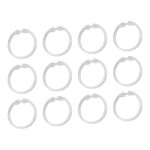 Кольца для штор Fora пластиковые прозрачные (12 шт.) (К13)