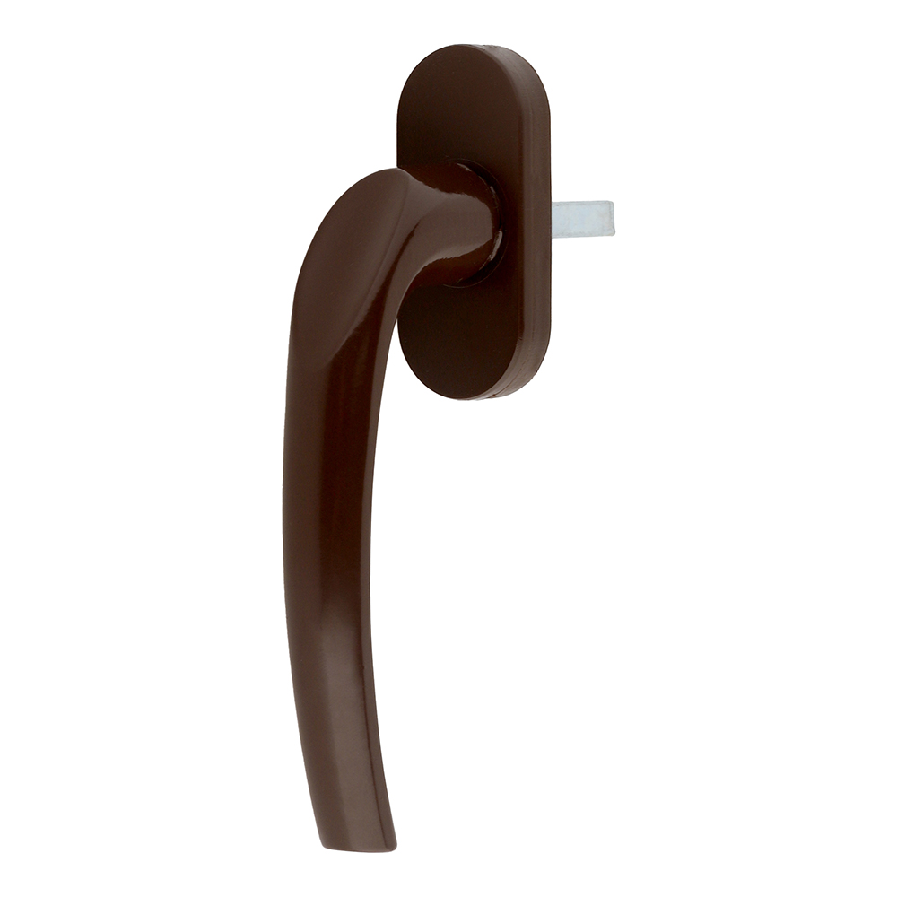original-33542.jpg Ручка оконная коричневая металл НР — изображение 1