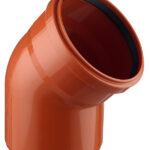 Отвод Ostendorf KGВ d160 мм 45° пластиковый для наружной канализации (222220)