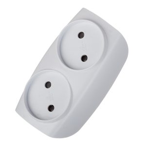 Разветвитель 2 розетки Эра 16 А 220 В 3,5 кВт белый (C0045520)