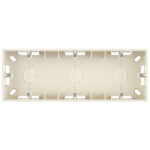 Коробка монтажная Simon 15 трехместная накладная слоновая кость (1590753-031)