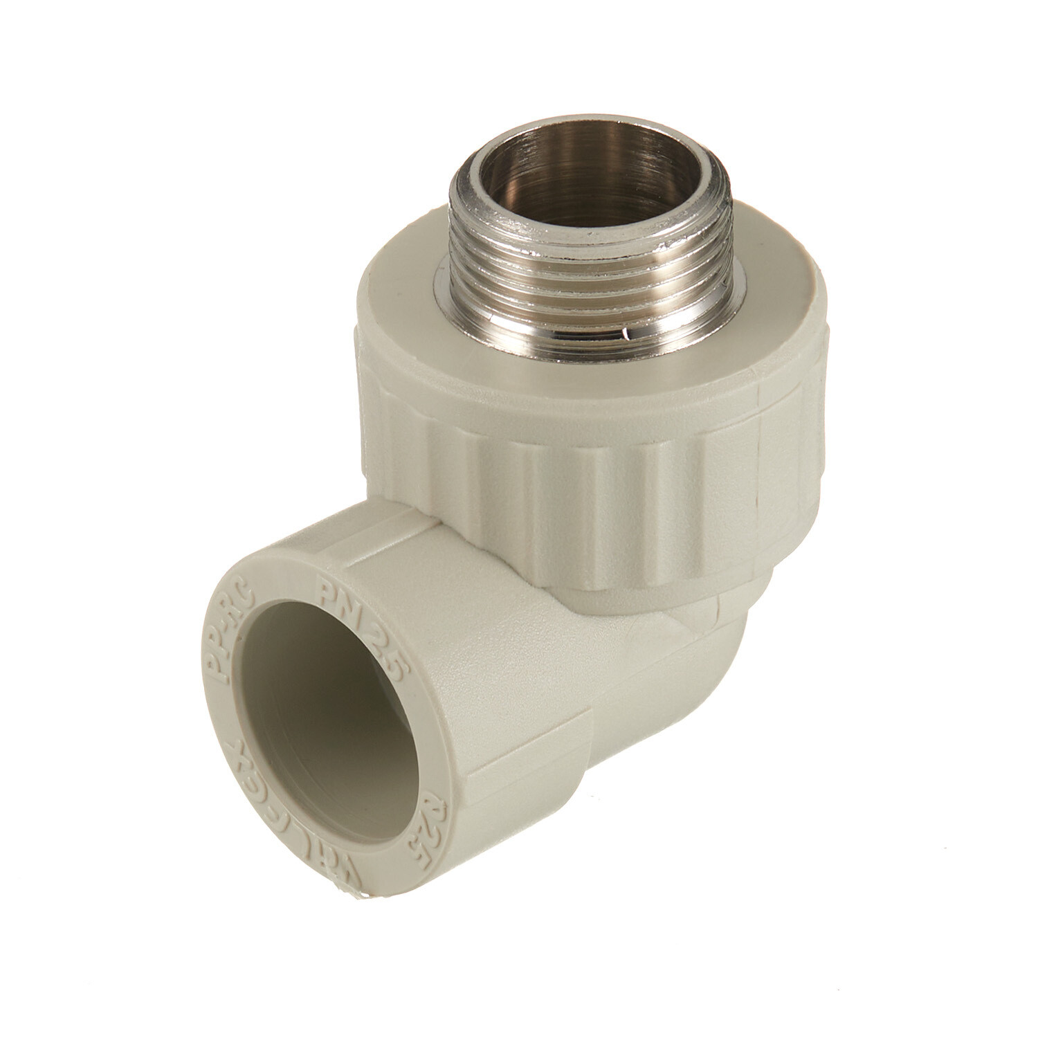 original-3387.jpg Угол полипропиленовый Valfex комбинированный 25 мм х 3/4 НР(ш) серый (10126025Г) — изображение 1