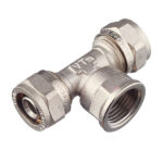 Тройник VALTEC (VTm.332.N.160416) 16 обж(ц) х 1/2 ВР(г) х 16 обж(ц)