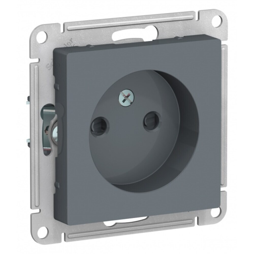 original-3409.jpg Розетка Systeme Electric AtlasDesign встраиваемая грифель со шторками (ATN000749) — изображение 1