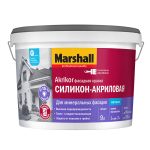 Краска фасадная Marshall Akrikor силикон-акриловая база BC бесцветная 9 л