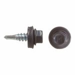 Саморезы кровельные с буром 19х5,5 мм металл-металл графитовый серый RAL 7024 Daxmer (250 шт.)