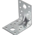 Уголок крепежный усиленный оцинкованный 70х70х55х2.5 мм