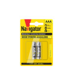 Батарейка Navigator AAA мизинчиковая LR03 1,5 В (2 шт.)