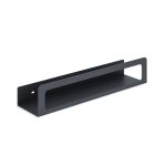 Полка для ванной Ulitka Unit с полотенцесушителем 500х80х100 мм металл черная (74104578)