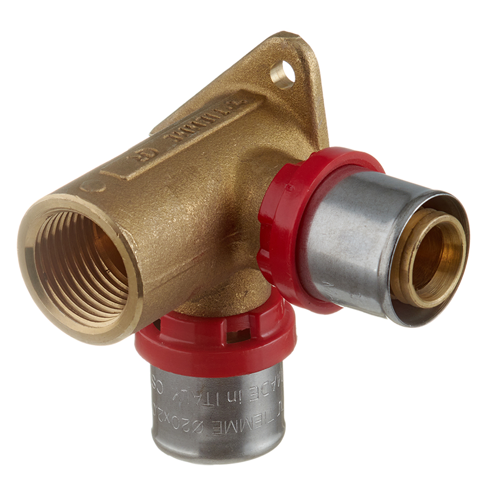 original-35763.jpg Водорозетка Tiemme двухплоскостная 20(пресс) х 1/2 ВР(г) — изображение 1