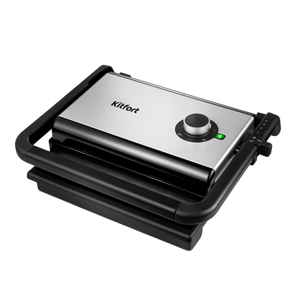 original-3582.jpg Электрогриль Kitfort КТ-1637 черный/серый — изображение 1