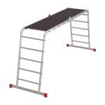 Лестница алюминиевая трансформер четырехсекционная 5 ступеней Новая высота NV3332 профессиональная