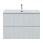 Тумба под раковину Акванет Джейн 90 см подвесная белая матовая (00335425)