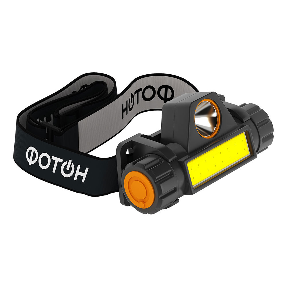 original-36044.jpg Фонарь налобный Фотон SА-650 светодиодный 2 LED 1 Вт аккумуляторный Li-Ion 1200 мАч пластик 3 режима (24125) — изображение 1