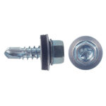 Саморезы кровельные с буром 19х5,5 мм металл-металл оцинкованные (300 шт.)