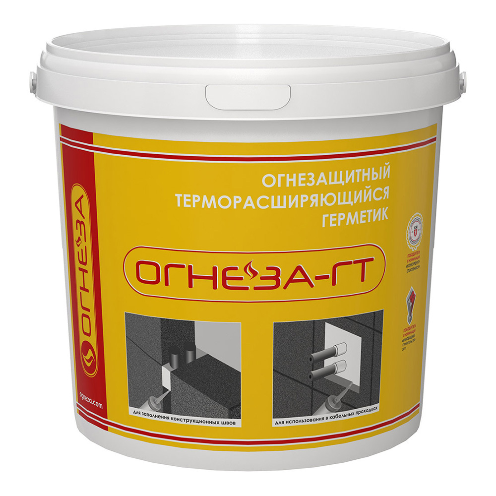 original-36343.jpg Герметик акриловый огнезащитный терморасширяющийся Огнеза ГТ серый 3 кг — изображение 1