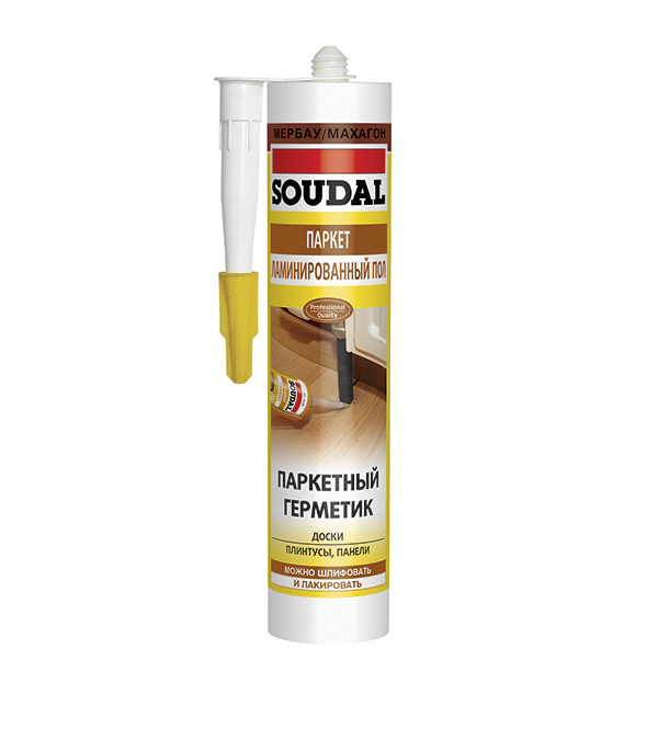 original-36500.jpg Герметик акриловый для дерева и паркета Soudal махагон 280 мл — изображение 1