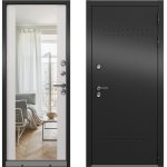 Дверь входная с терморазрывом Mastino Марлин правая букле антрацит - дуб белый скандинавский с зеркалом 960х2050 мм