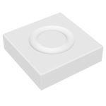 Наличник квадрат Норра 85х22х85 мм эмаль белый фигурный (1 шт.)