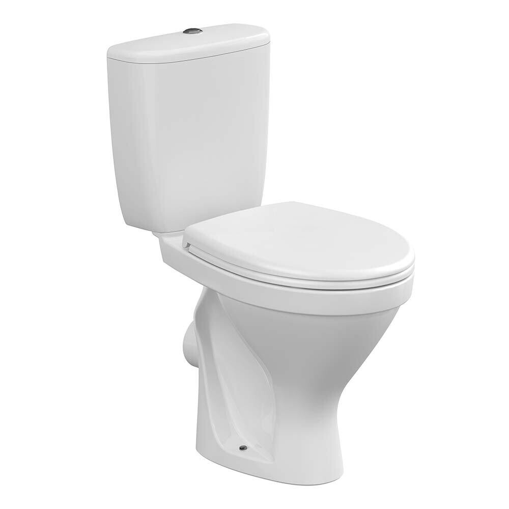 original-37105.jpg Унитаз-компакт сорт К Модель 04 с горизонтальным выпуском с сиденьем полипропилен белый (64884) — изображение 1