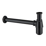 Сифон для раковины Abber 1 1/4х32 мм без выпуска с соединением 32 мм черный матовый (AF0032B)