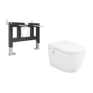 Комплект инсталляции Abber с унитазом Bequem и сиденьем микролифт (AC1108P-AC0101P)