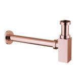 Сифон для раковины Abber 1 1/4х32 мм без выпуска с соединением 32 мм розовое золото (AF0031RG)