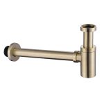 Сифон для раковины Abber 1 1/4х32 мм без выпуска с соединением 32 мм золото матовое (AF0030G)