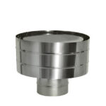 Зонт Дымок d115 мм с ветрозащитой без изоляции AISI 439