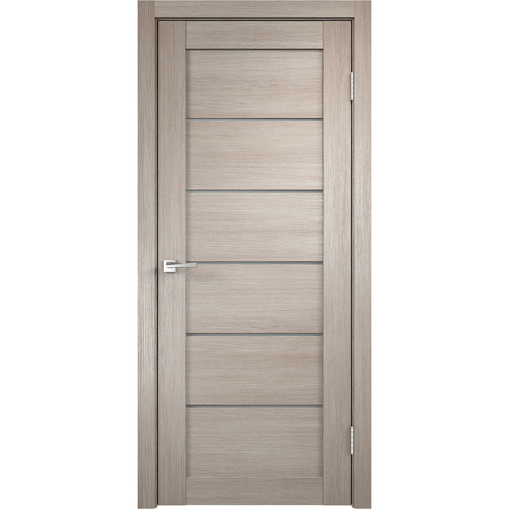 original-37510.jpg Дверь межкомнатная Vision 800х2000 мм ПВХ капучино со стеклом с замком и петлями — изображение 1