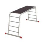 Лестница алюминиевая трансформер четырехсекционная 4 ступени Новая высота NV3332 профессиональная