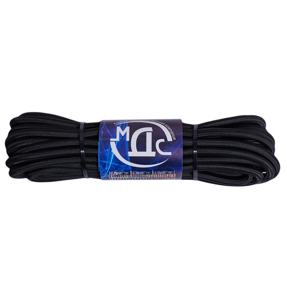 original-3982.jpg Шнур эластичный резиновый 24 пряди черный d10 мм 10 м МДС повышенной плотности — изображение 1