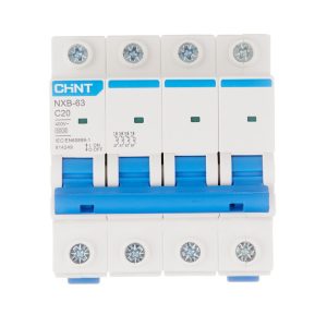 Автоматический выключатель модульный Chint NXB-63 4P 20А тип C 6 кА 400 В (814249)