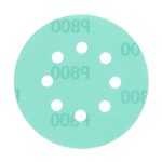 Диск шлифовальный КМ Green Film d125 мм P800 на липучку пленочная основа (5 шт.)