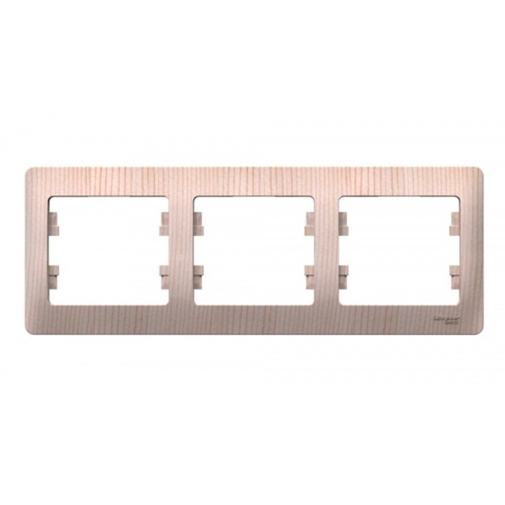 original-4141.jpg Рамка Systeme Electric Glossa трехместная сосна (SE GSL001503) — изображение 1