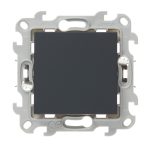 Переключатель Simon 24 Harmonie одноклавишный встраиваемый графит (2420201-038)