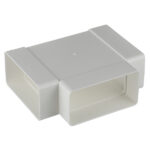 Тройник пластиковый для плоских воздуховодов 55х110 мм 90°