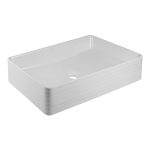 Раковина Corsa Deco Stripe100 60 см накладная белая (ABST60R)