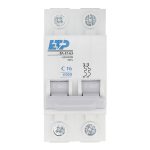 Автоматический выключатель модульный ETP ВА 47-63 2P 16А тип C 4,5 кА 230/400 В (11217)