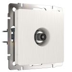 Розетка телевизионная Werkel встраиваемая перламутровая рифленая (a051171)